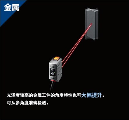 [金属] 光泽度较高的金属工件的角度特性也可大幅提升。可从多角度准确检测。