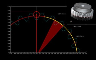 齿轮跨棒距的便捷测量方法