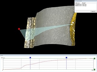 起搏器部件表面与孔侧壁的外观检测（200×）