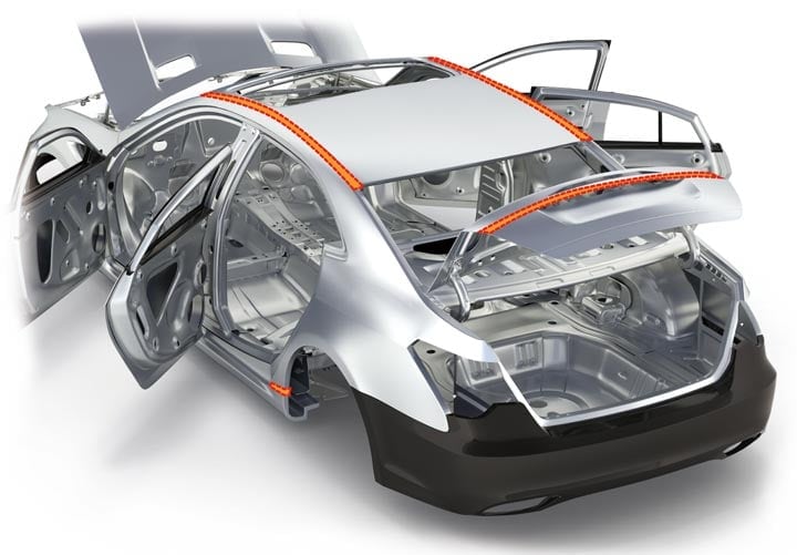 汽车制造中的“激光钎焊”应用部位示例