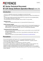 BT-LR1 设定软件 观察目标 Ver.2.00 (英语)