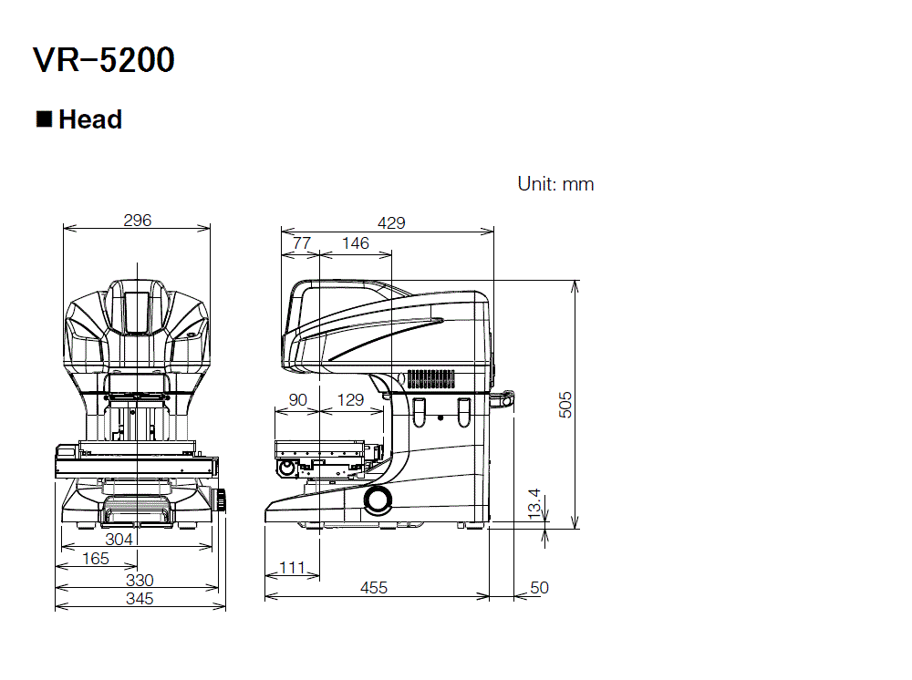 VR-5200&nbsp;Dimension