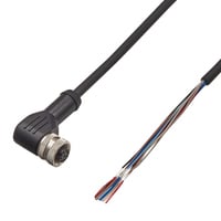 GS-P8L3 - M12 L 字型 连接器型 标准电缆 标准型(8 针) 3 m