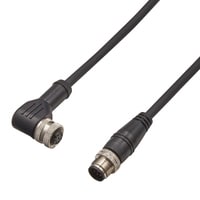 GS-P12LC1 - M12 L 字型 连接器型 延长用电缆 高功能型（12 针） 1 m