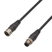 GS-P8CC3 - M12 连接器型 延长用电缆 标准型(8 针) 3 m