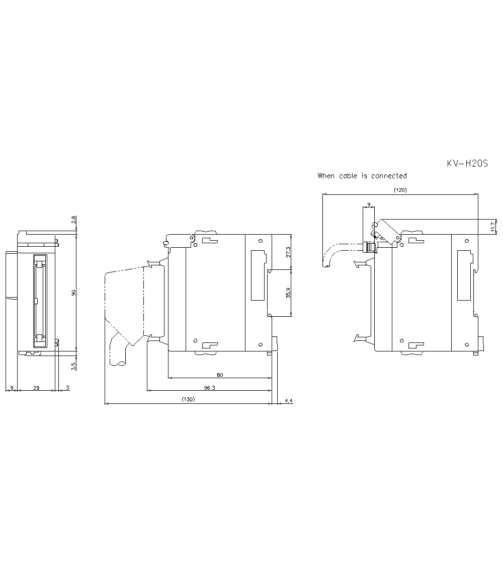 KV-H20S&nbsp;Dimension