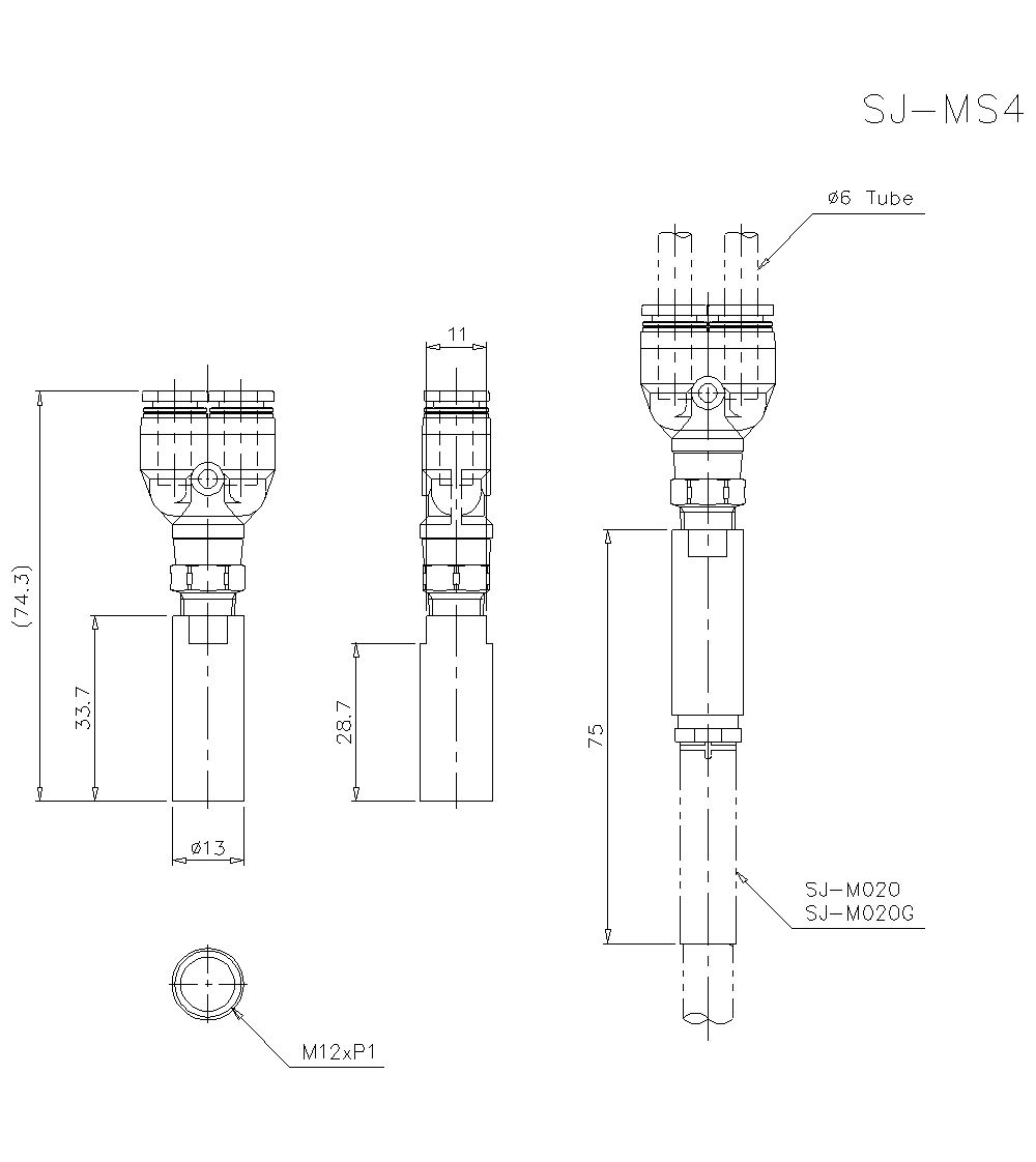 SJ-MS4&nbsp;Dimension