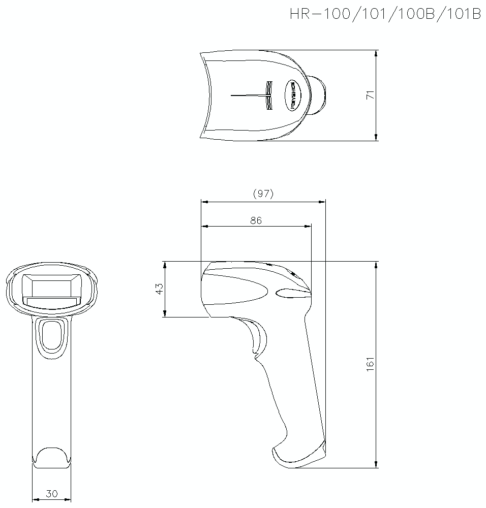 HR-100/101/B&nbsp;Dimension