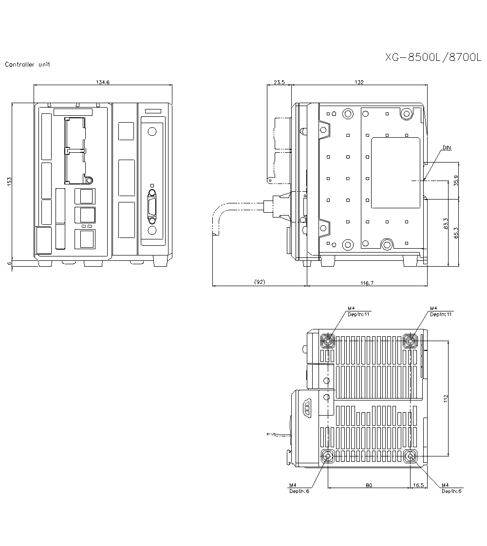 XG-8500L&nbsp;Dimension