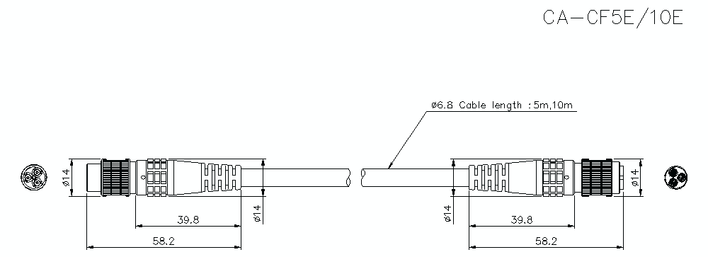 CA-CF5E/10E Dimension
