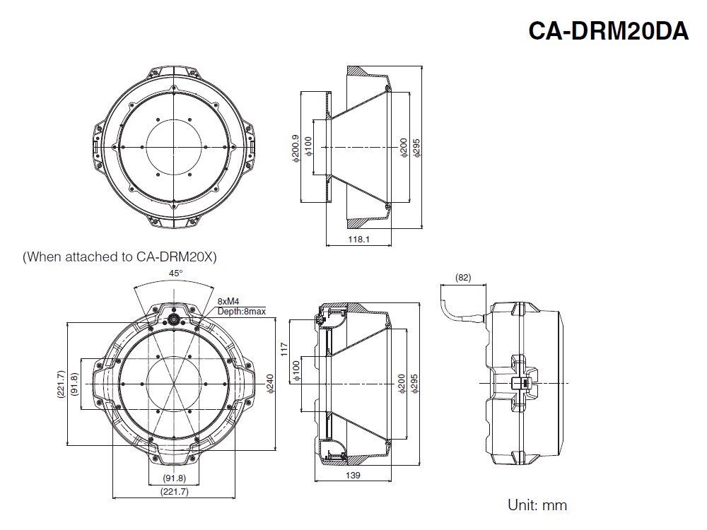 CA-DRM20DA&nbsp;Dimension